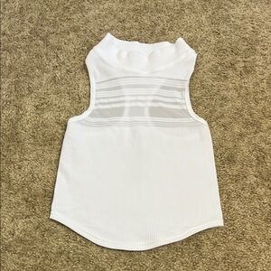 Free People Mock neck  White Sleeveless Top size XS/S NWOT